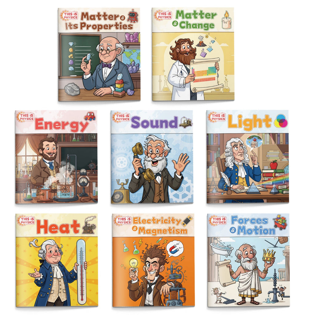 This Is Physics eight-book science collection — one of the two sets in this bundle