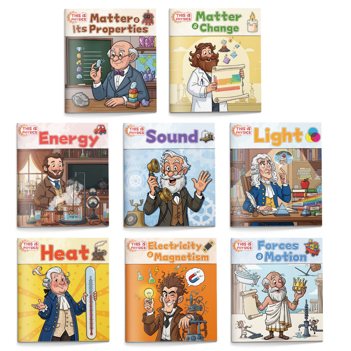 This Is Physics eight-book science collection — one of the two sets in this bundle